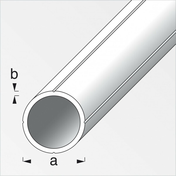 Bild 1 von Rundrohr Alu blank 11,5x1,5 mm,1m