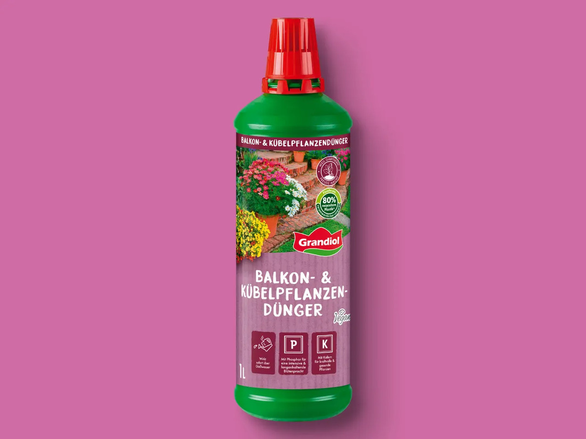 Grandiol Balkon & Kübelpflanzendünger, flüssig, 1 l von Lidl ansehen!