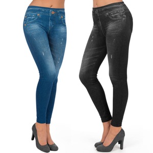 SLIMmaxx Jeans-Leggings 2er-Set schwarz/blau versch. Größen