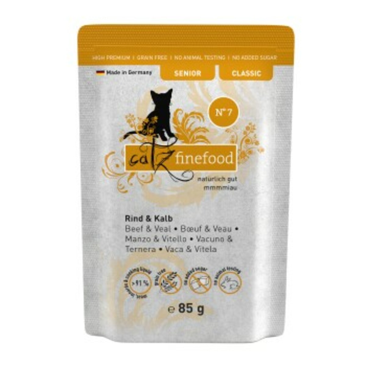 Bild 1 von Catz finefood Senior No.07 Rind & Kalb 16 x 85 g