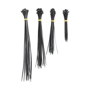 KODi Basic Kabelbinder 100 Stück in schwarz