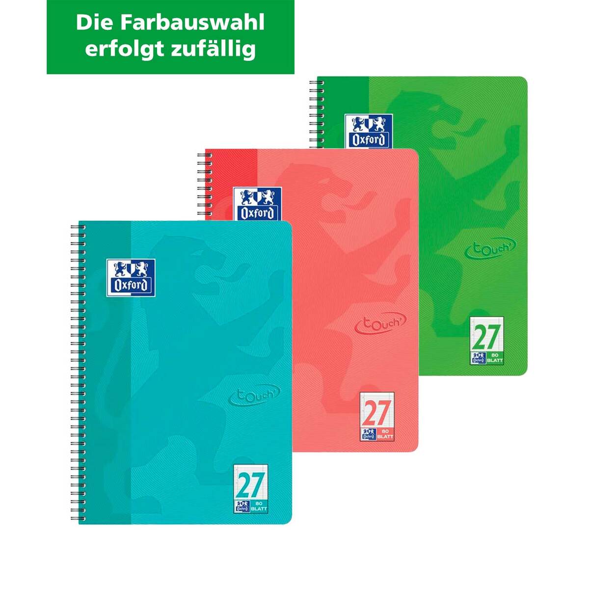 Oxford Collegeblock A4 Liniert 80 Blatt 90g/m² Für Optimales Schreiben, 3,61