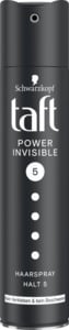 Schwarzkopf Taft Haarspray Power Invisible Haltegrad 5 - sehr starker Halt