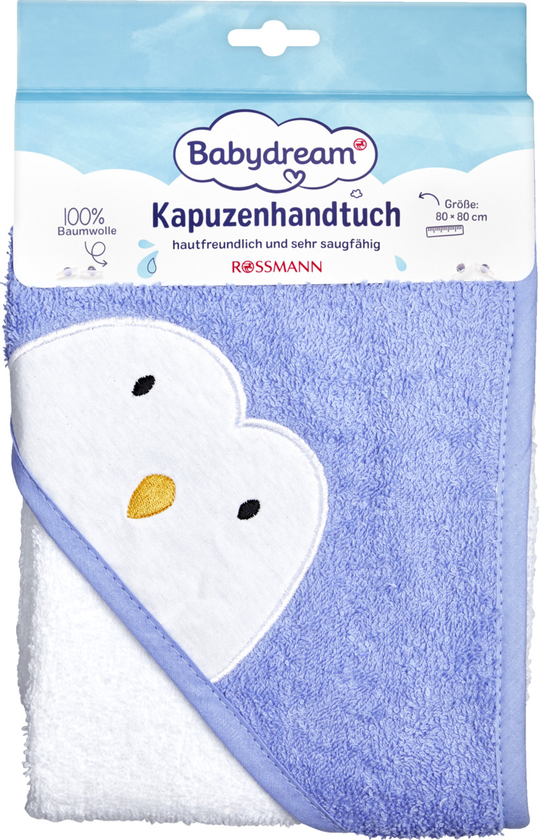 Bild 1 von Babydream BABYDREAM KAPUZENBADETUCH