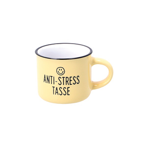 Vintage-Espresso-Tasse "Anti-Stess" 95 ml