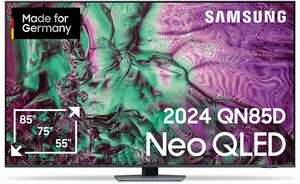 GQ85QN85DBT 214 cm (85") Neo QLED-TV Strahlendes Silber / F