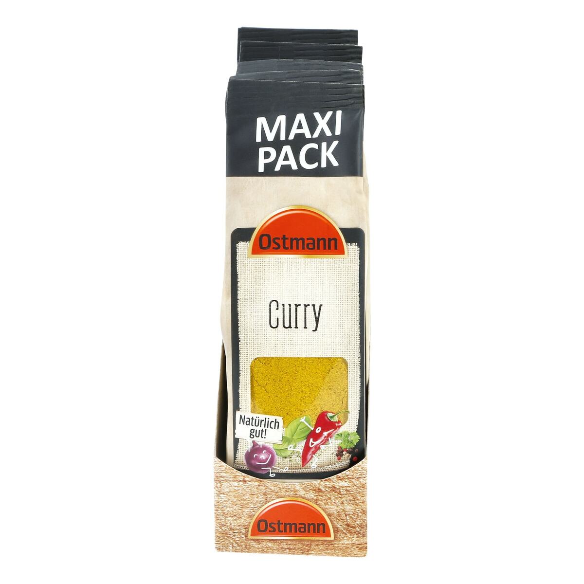 Bild 1 von Ostmann Curry Nachfüllbeutel 80 g, 5er Pack