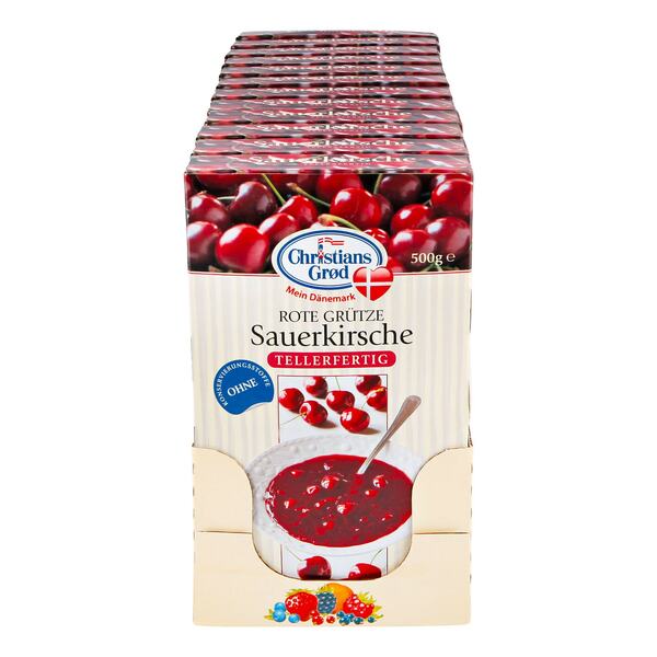 Bild 1 von Christians Grod Grütze Sauerkirsch 500 g, 12er Pack