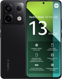 Redmi Note 13 Pro 5G (8GB+256GB) Smartphone midnight black
