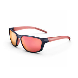 Sonnenbrille Wandern MH550W polarisierend Damen Kategorie 3 blau/pink