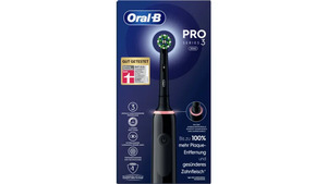 Oral-B Elektrische Zahnbürste Pro 3 3000 Cross Action Black Edition, 1ST