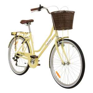 Galano Belgravia Damenfahrrad mit 6 Gängen 145 - 180 cm Stadtrad 26 Zoll retro Cityrad mit Licht StVZO Fahrrad mit tiefem Einstieg