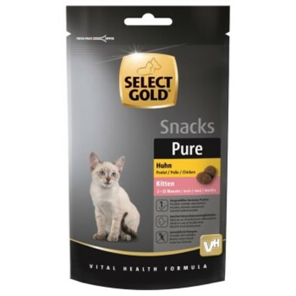 Bild 1 von SELECT GOLD Pure Chicken Snack Kitten 8 x 75g