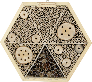 CJ Wildlife Insektenhaus Hexagon natur 8 x 33,6 x 33,6 cm