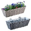 Bild 1 von Kynast Exclusiv Blumenkasten Rattan 49x14x17cm