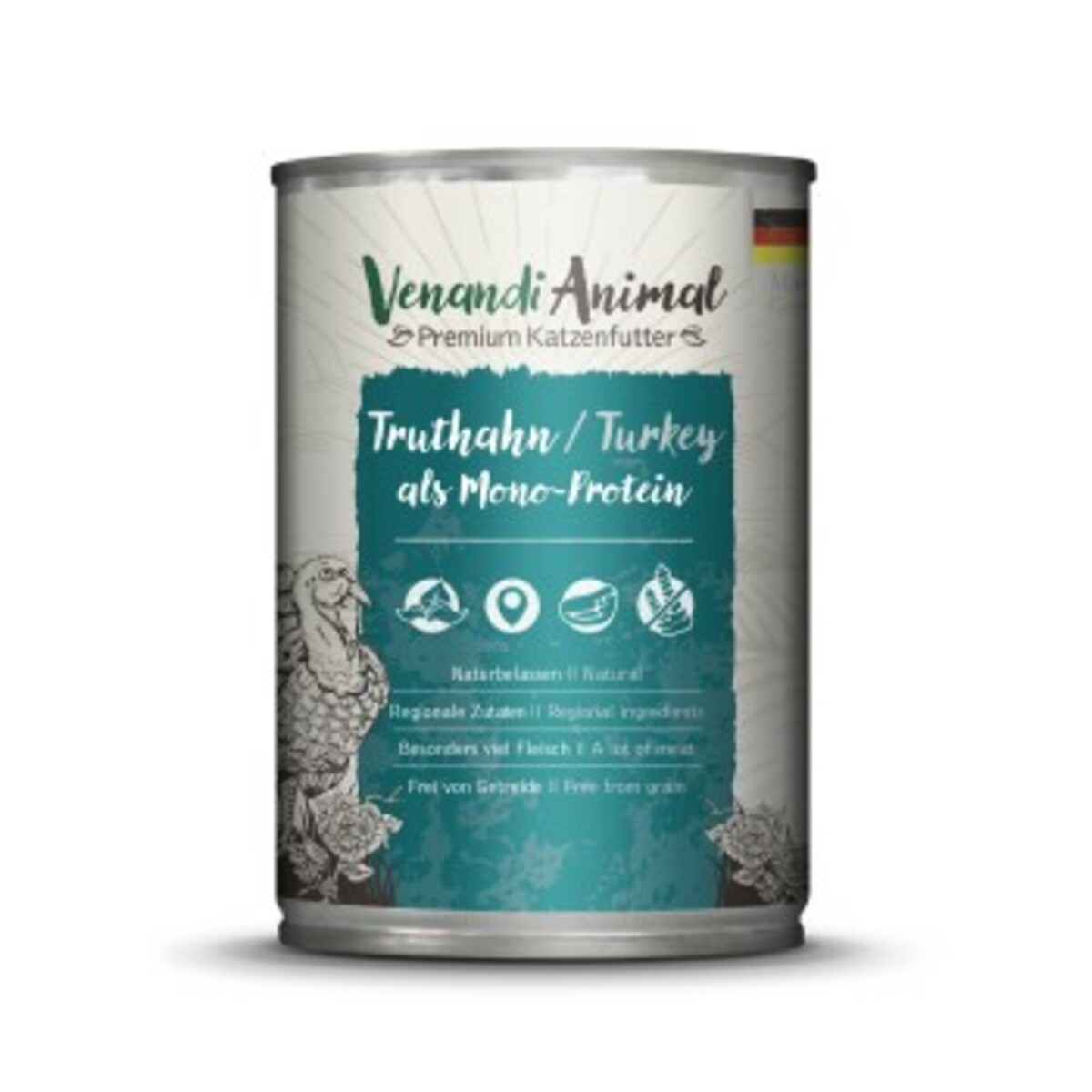 Bild 1 von Venandi Animal Mono-Protein 6x400 g Truthahn