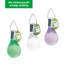 Bild 2 von novooo LED-Solarlampe in Birnenform 11 cm (Farbauswahl erfolgt zufällig)