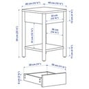 Bild 3 von TONSTAD  Ablagetisch, Eichenfurnier 40x40x59 cm