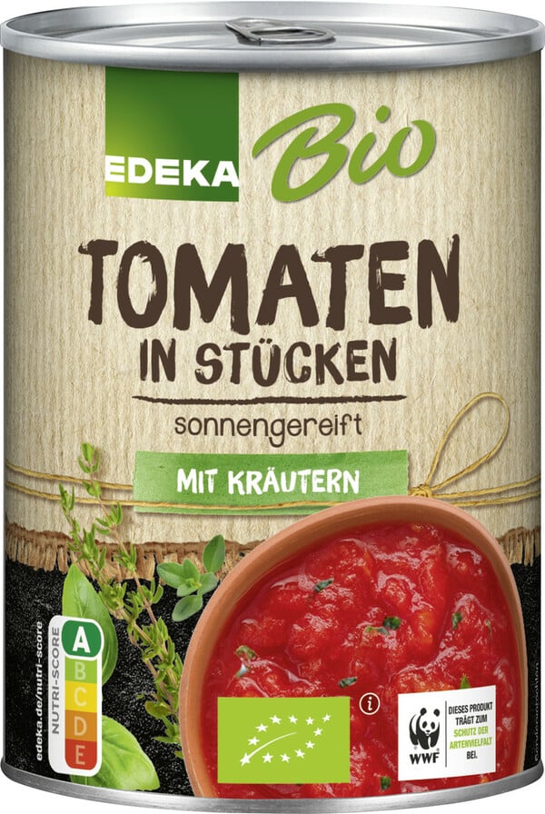 Bild 1 von EDEKA Bio Tomaten in Stücken mit Kräutern 400G