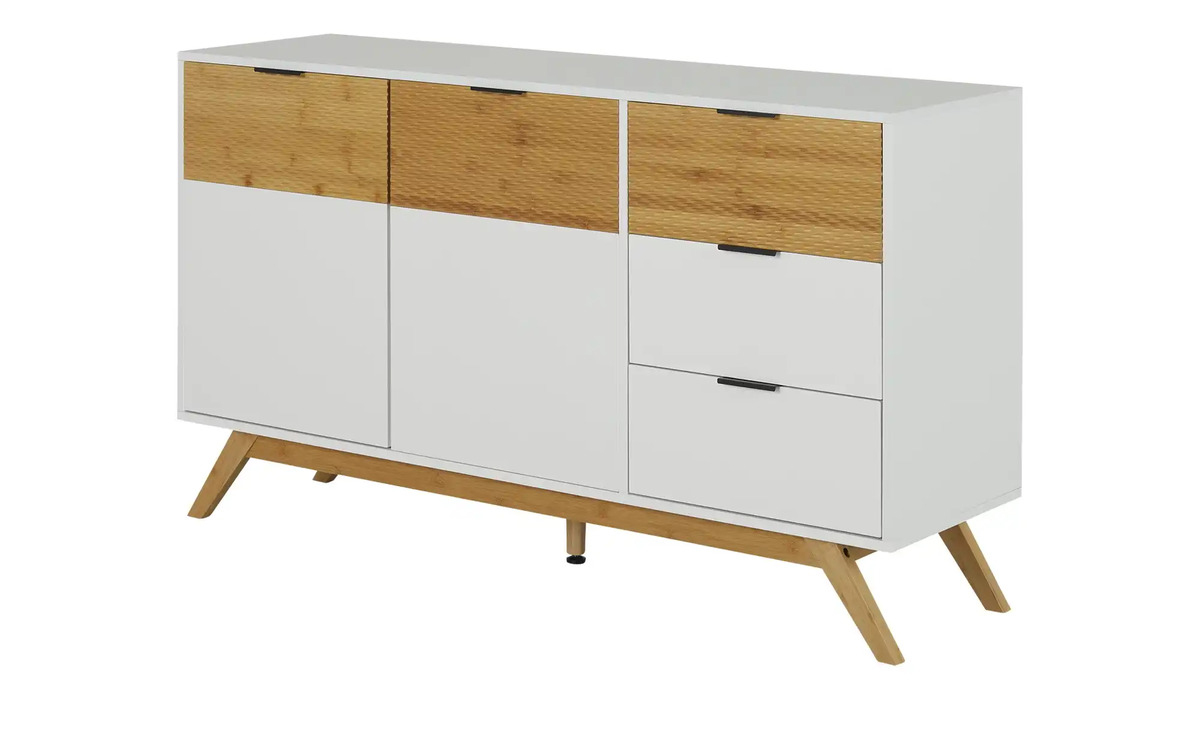 Bild 1 von Kommode  Nayon ¦ weiß ¦ Maße (cm): B: 140 H: 80 T: 40 Kommoden & Sideboards > Kommoden - Sconto