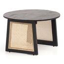 Bild 1 von CASAVANTI Couchtisch 65x40 cm Mango Massivholz/Rattan braun/schwarz