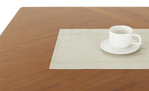 como Platzset  Leinen Set Uni ¦ beige ¦ Baumwollmischgewebe ¦ Maße (cm): B: 35 Heimtextilien > Tischdecken - Sconto