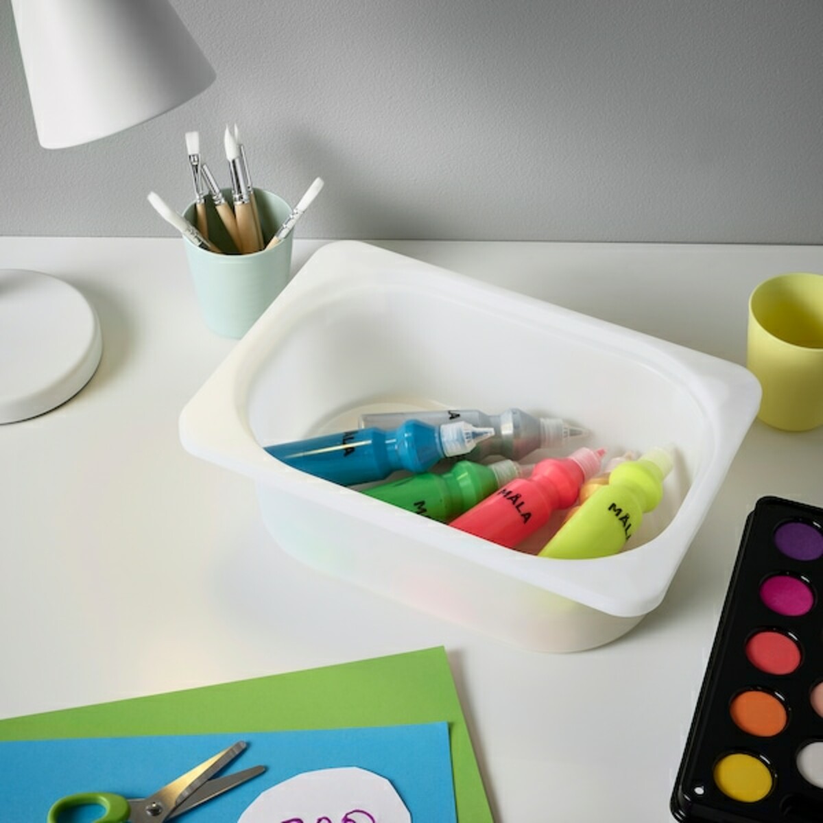 Bild 4 von TROFAST  Wandaufbewahrung, Kiefer weiß gebeizt, hell/weiß 32x21x30 cm