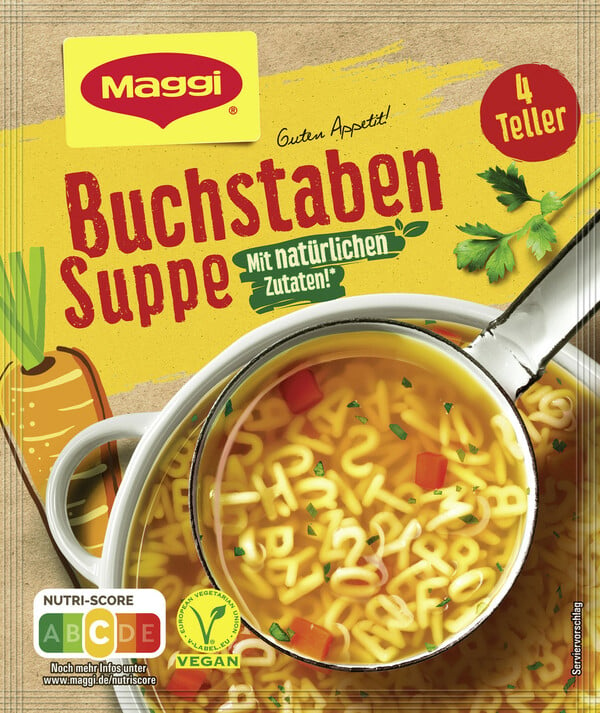 Bild 1 von Maggi Guten Appetit! Buchstaben Suppe ergibt 1L