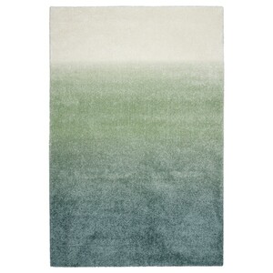 HOTELLRUM  Teppich Langflor, blau/grün weiß 160x230 cm