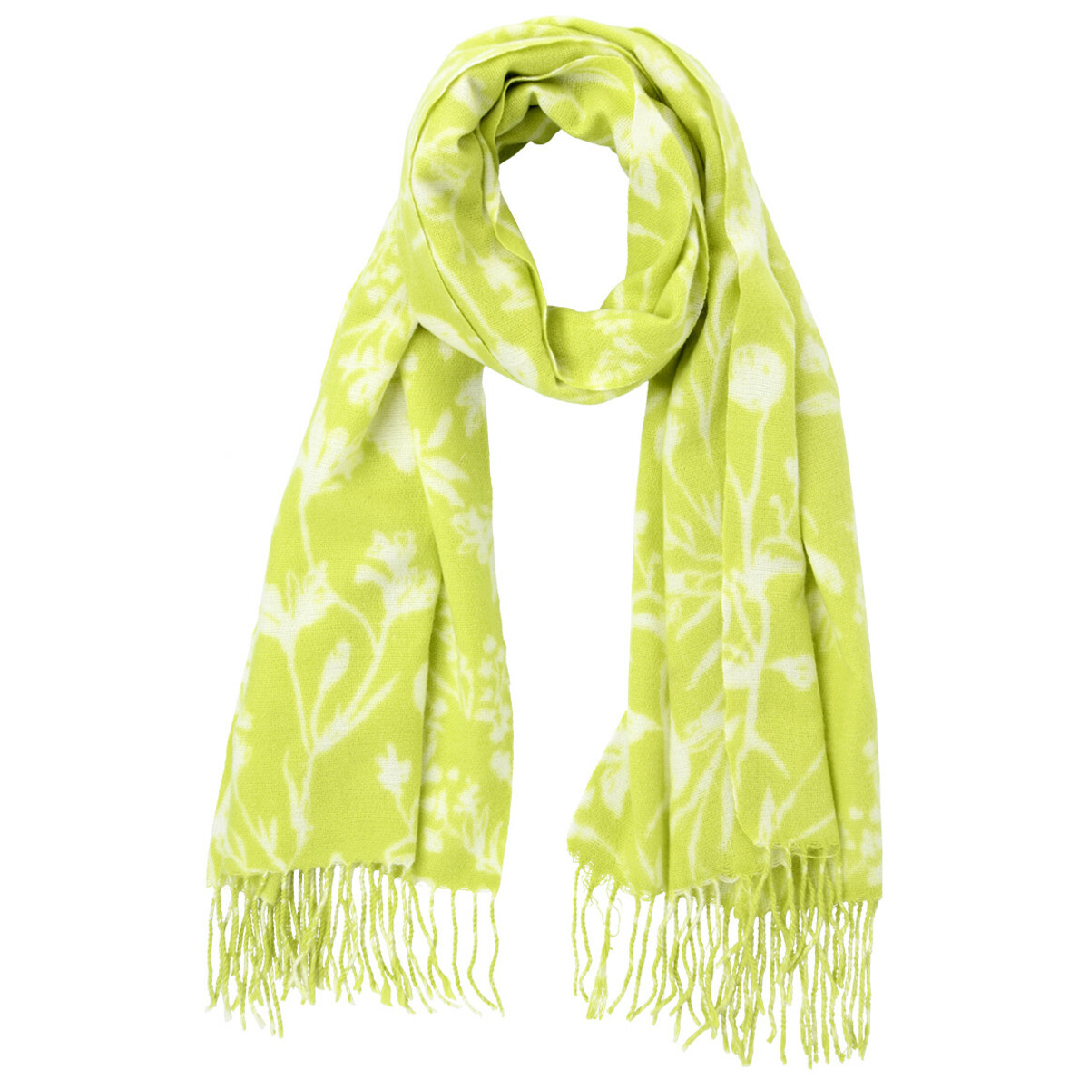 Bild 1 von Damen Schal mit floralem Muster HELLGRÜN