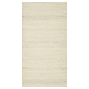 TIDTABELL  Teppich flach gewebt, beige 80x150 cm