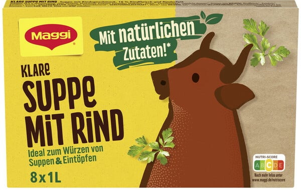 Bild 1 von Maggi Klare Suppe mit Rind für 8L 160G