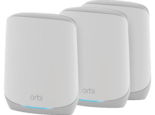 Bild 1 von NETGEAR RBK763S-100EUS ORBI WIFI 6 TRI-BAN SYSTEM AX Mesh Wlan Set, Weiß