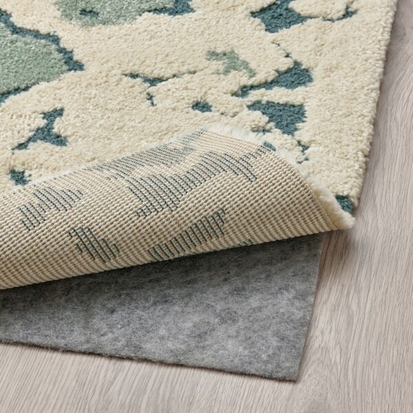 Bild 4 von RINGKLOCKA  Teppich Kurzflor, grün/elfenbeinweiß 160x230 cm