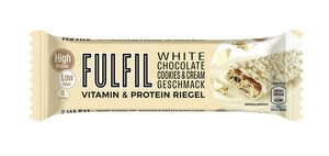 Ferrero Fulfil Vitamin & Protein Riegel White Chocolate Cookies & Cream Geschmack 55G