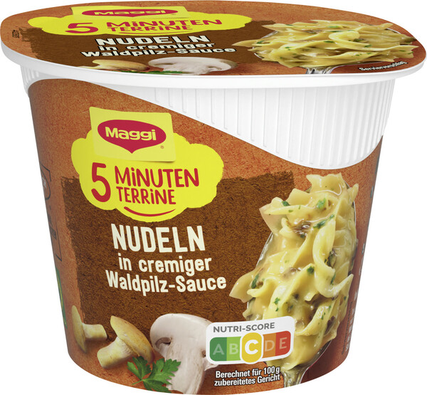 Bild 1 von Maggi 5 Minuten Terrine Nudeln in Cremiger Waldpilz-Sauce 56G