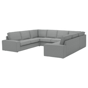 KIVIK  Sofa, U-Form/6-sitzig, Tibbleby beige/grau