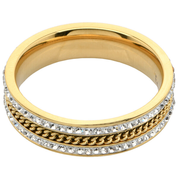 Bild 1 von Damen Ring mit Kettenelement GOLD