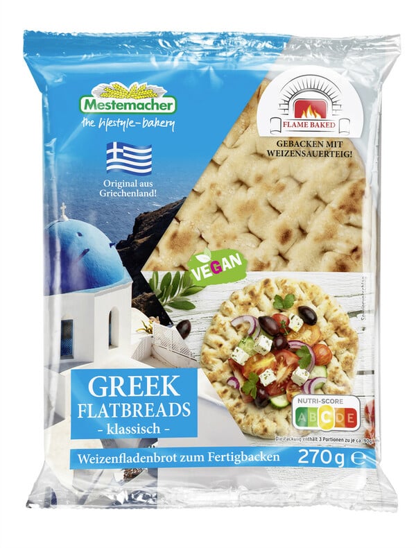 Bild 1 von Mestemacher Greek Flatbread klassisch 3ST 270G