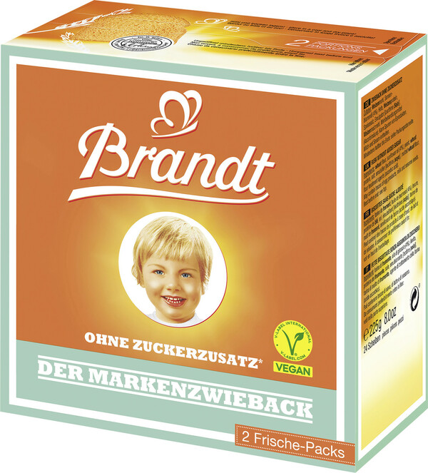 Bild 1 von Brandt Markenzwieback ohne Zuckerzusatz 225G