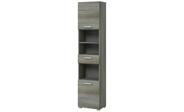 Bild 1 von Hochschrank ¦ grau ¦ Maße (cm): B: 40 H: 185 T: 33 Badezimmer > Badschränke > Bad-Hochschränke - Sconto