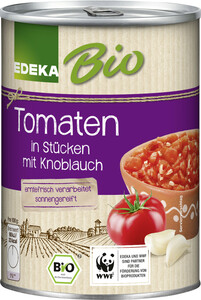 EDEKA Bio Tomaten in Stücken mit Knoblauch 400G