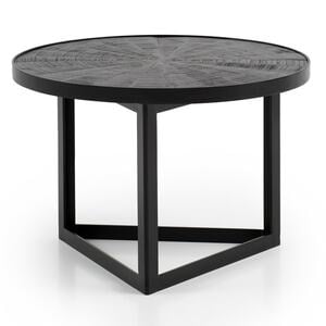 CASAVANTI Couchtisch 58x40 cm Massivholz Mango schwarz