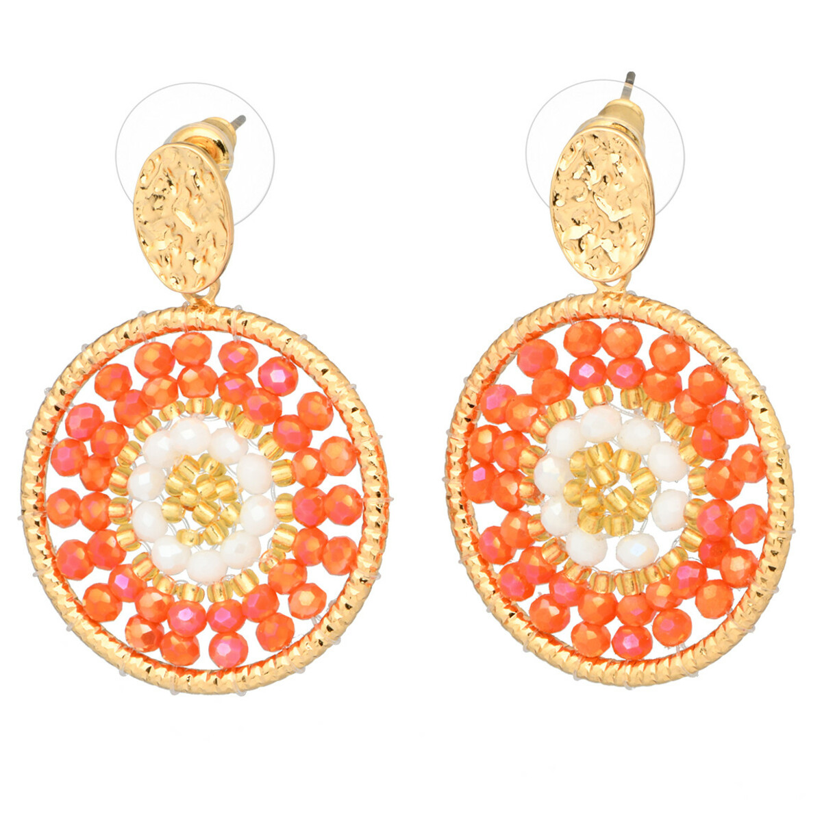 Bild 1 von Damen Ohrhänger mit Steckverschluss HELLROT / GOLD