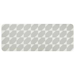 GÅNGPASSAGE  Küchenteppich, grau/weiß 45x120 cm