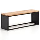 Bild 1 von CASAVANTI Sitzbank 120x45x35 cm Akazie Massivholz/Steinoptik/Metallrahmen