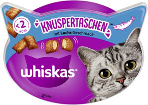 Whiskas Knuspertaschen Lachs 60G