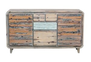 Phill Hill Sideboard THORSTEN Akazie massiv  ca. 155 x 87 x 38 cm - 2 Türen - 4 Schubkästen