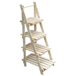 holz4home Gartenregal LADDER 109 cm braun