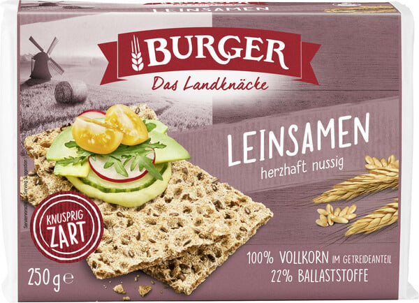 Bild 1 von Burger Das Landknäcke Leinsamen 250G